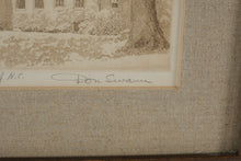 Load image into Gallery viewer, Don Swann “Old South, U of N.C.” Original Signed Etching – Limited Edition 169/300 – Framed 13x12