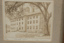 Load image into Gallery viewer, Don Swann “Old South, U of N.C.” Original Signed Etching – Limited Edition 169/300 – Framed 13x12