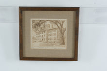Load image into Gallery viewer, Don Swann “Old South, U of N.C.” Original Signed Etching – Limited Edition 169/300 – Framed 13x12