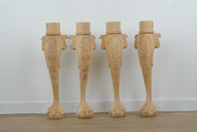 Load image into Gallery viewer, Unfinished Ornate Ball & Claw Table Legs – Set of 4 (Online Exclusive)