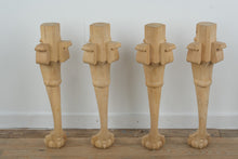 Load image into Gallery viewer, Unfinished Ornate Ball & Claw Table Legs – Set of 4 (Online Exclusive)