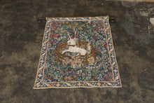 Load image into Gallery viewer, Goblys France Unicorn in Captivity Jacquard Tapestry Wall Hanging Medieval Art