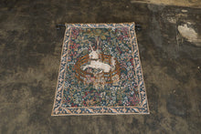 Load image into Gallery viewer, Goblys France Unicorn in Captivity Jacquard Tapestry Wall Hanging Medieval Art