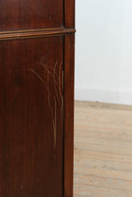 Load image into Gallery viewer, Union National Mahogany Bachelor’s Chest with Flamed Drawer Fronts and Greek Key Carved Trim