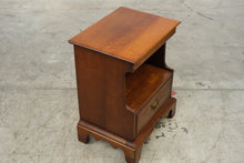 Load image into Gallery viewer, Unique Furniture Makers Solid Cherry Nightstand Side Table One Drawer 26 Inch