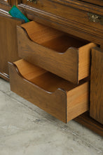 Load image into Gallery viewer, United Furniture Solid Oak Triple Dresser with Center Cabinet and Nine Drawers - Online Only