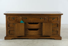 Load image into Gallery viewer, United Furniture Solid Oak Triple Dresser with Center Cabinet and Nine Drawers - Online Only