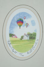 Load image into Gallery viewer, 🎈 William J. Coombs 1993 Signed Limited Edition Print – “Balloon Flight” – Hot Air Balloon Festival Art
