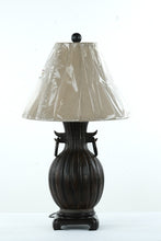 Load image into Gallery viewer, Rubbed Metal Ribbed Urn Lamp