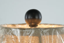 Load image into Gallery viewer, Rubbed Metal Ribbed Urn Lamp