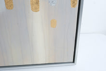 Load image into Gallery viewer, Uttermost Large Abstract Canvas Wall Art Gold Silver Gray Framed 61 x 31