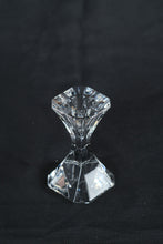Load image into Gallery viewer, Villeroy Boch Crystal Candlestick Pair Faceted Modern Germany