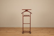 Load image into Gallery viewer, Mid Century Wooden Valet Stand SPQR Italy Mens Suit Butler Stand 42.5 Inch