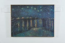 Load image into Gallery viewer, Van Gogh Starry Night Over the Rhone Framed Art Print 32x24 Italy