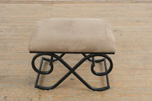 Load image into Gallery viewer, Metal Base Upholstered Bench with Scroll Design Frame