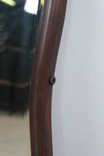 Load image into Gallery viewer, Antique Mahogany Vanity Mirror Beveled Glass Carved Wood Frame 36 by 34