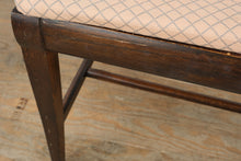 Load image into Gallery viewer, Petal Point Vanity Bench – Vintage Upholstered Stool (22" Wide)