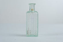 Load image into Gallery viewer, Antique Vapo Cresolene Co Aqua Glass Medicine Bottle Diamond Pattern 5 Inch