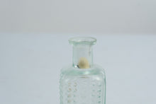 Load image into Gallery viewer, Antique Vapo Cresolene Co Aqua Glass Medicine Bottle Diamond Pattern 5 Inch