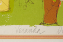 Load image into Gallery viewer, Susan Pear Meisel Veranda Artist Proof Original Lithograph Framed 21 x 29