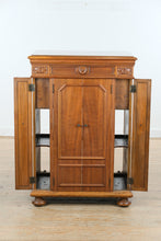 Load image into Gallery viewer, Mahogany Victrola Storage Cabinet with Lift-Top