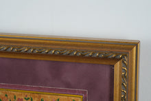 Load image into Gallery viewer, Framed Floral Artwork in Indian Miniature Style – Signed “Viniti”
