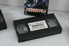 Load image into Gallery viewer, Vintage VHS Lot RoboCop Terminator Terminator 2 Arnold Schwarzenegger Action Movies