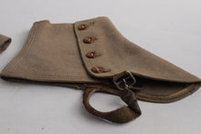 Load image into Gallery viewer, Antique Wool 4-Button Spats with Leather Straps