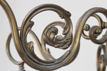 Load image into Gallery viewer, Vintage Brass 6 Light Chandelier - Down Lights