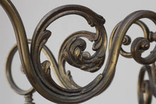 Load image into Gallery viewer, Vintage Brass 6 Light Chandelier - Down Lights