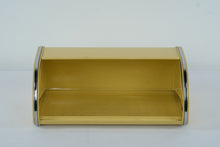 Load image into Gallery viewer, Vintage Mid-Century Metal Bread Box – Retro Yellow with Chrome Trim