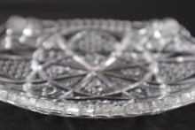 Load image into Gallery viewer, Pair of Vintage EAPG squared Cut Glass Plates