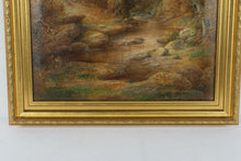 Load image into Gallery viewer, Vintage Creek Through The Mountains Oil on Canvas - 32 x 36