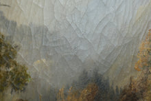 Load image into Gallery viewer, Vintage Creek Through The Mountains Oil on Canvas - 32 x 36