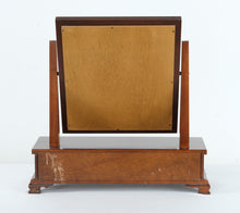 Load image into Gallery viewer, Vintage Mahogany Shaving Mirror with Drawers – Classic Dresser Top Vanity