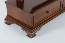 Load image into Gallery viewer, Vintage Mahogany Shaving Mirror with Drawers – Classic Dresser Top Vanity