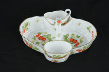 Load image into Gallery viewer, Queens Virginia Strawberry Fine Bone China Tidbit Serving Set England