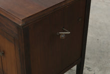 Load image into Gallery viewer, Antique 1920s Cabinet Phonograph Hand Crank Record Player Wood Console
