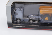 Load image into Gallery viewer, Motorart Volvo A40D Articulated Dump Truck with Semi Lowboy Trailer (1:87 HO Scale, Diecast Model, #13147)
