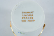Load image into Gallery viewer, Chamart Limoges France Hand Painted Porcelain Floral Trinket Box Blue Flowers
