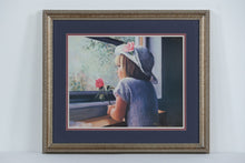 Load image into Gallery viewer, “Waiting for Daddy” by Launi Snow Hein – Signed & Numbered Limited Edition Print – Framed Wall Art 29” x 25”