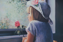 Load image into Gallery viewer, “Waiting for Daddy” by Launi Snow Hein – Signed & Numbered Limited Edition Print – Framed Wall Art 29” x 25”