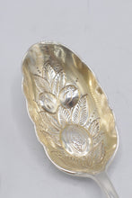 Load image into Gallery viewer, Antique Walker and Hall Sheffield Silver Plate Berry Serving Spoons Pair