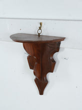 Load image into Gallery viewer, Vintage Gothic Revival Wood Wall Shelf Bracket Hanging Display Shelf