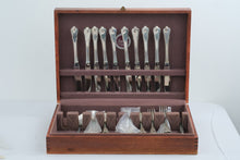 Load image into Gallery viewer, Wallace Grand Colonial Sterling Silver Flatware 42 Piece Set Vintage With Chest