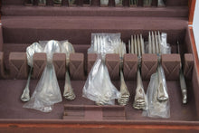 Load image into Gallery viewer, Wallace Grand Colonial Sterling Silver Flatware 42 Piece Set Vintage With Chest