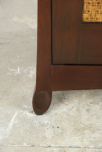 Load image into Gallery viewer, Mahogany Armoire Wardrobe Cabinet with Cane Panel Doors and Drawers