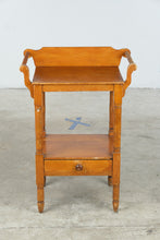 Load image into Gallery viewer, Antique Style Solid Wood One Drawer Washstand Side Table