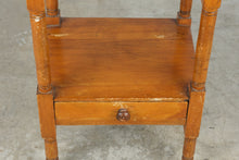 Load image into Gallery viewer, Antique Style Solid Wood One Drawer Washstand Side Table