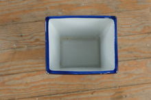 Load image into Gallery viewer, Bombay Company Blue & White Porcelain Planter Vase – 8” Tall Square Decorative Pot